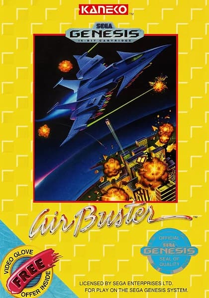 Air Buster Sega Genesis Box Art