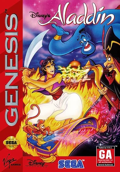 Aladdin Sega Genesis Box Art