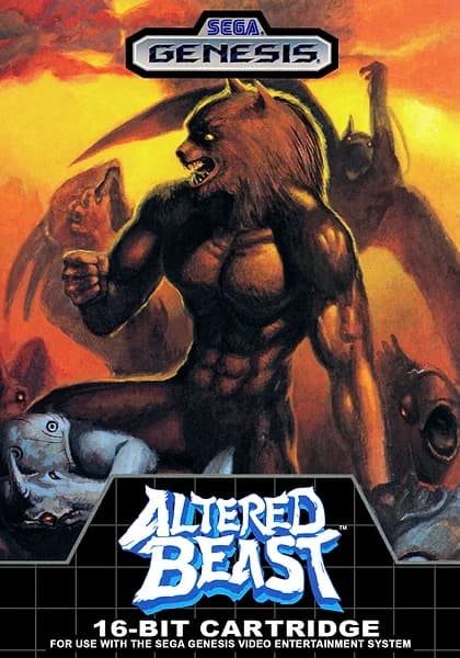 Altered Beast Sega Genesis Box Art