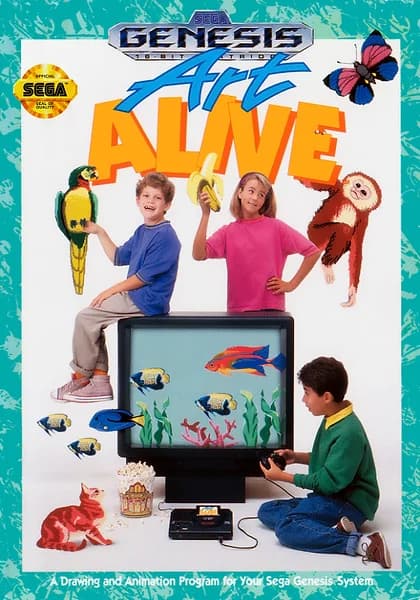 Art Alive Sega Genesis Box Art