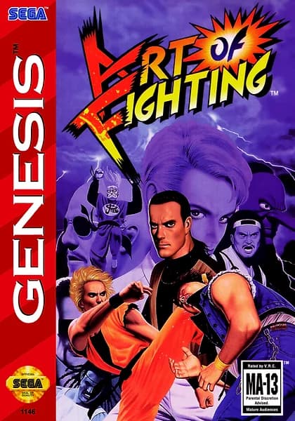 Art of Fighting Sega Genesis Box Art