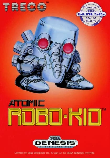 Atomic Robo-Kid Sega Genesis Box Art