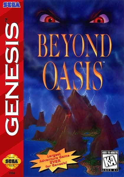 Beyond Oasis box art