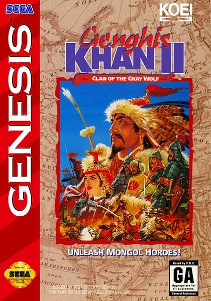 Genghis Khan II: Clan of the Gray Wolf box art