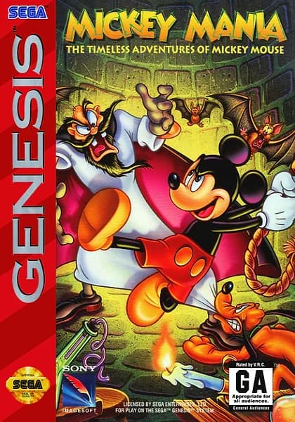 Mickey Mania: The Timeless Adventures of Mickey Mouse box art