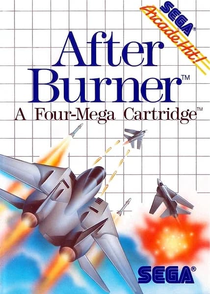 After Burner Sega Master System Box Art