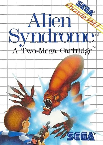 Alien Syndrome Sega Master System Box Art