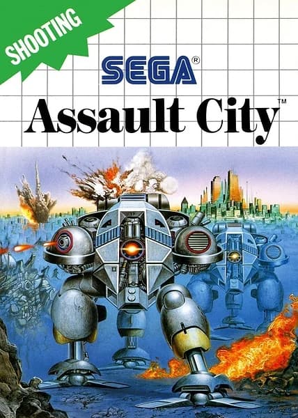 Assault City Sega Master System Box Art