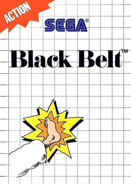 Black Belt Sega Master System Box Art