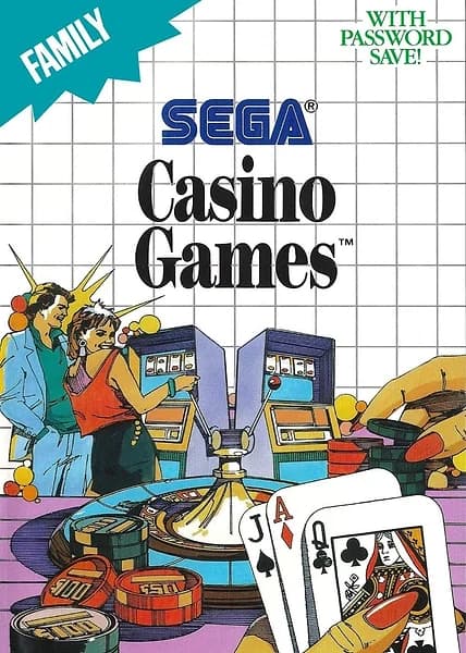 Casino Games Sega Master System Box Art