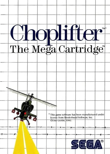 Choplifter Sega Master System Box Art