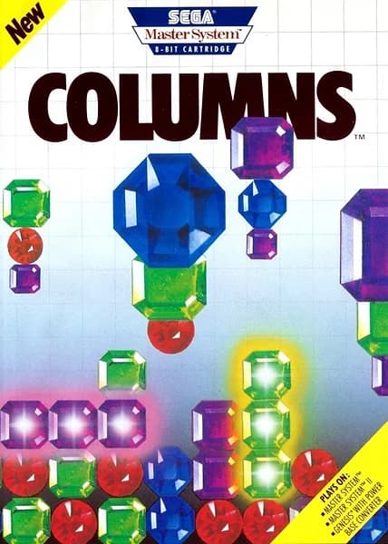 Columns Sega Master System Box Art
