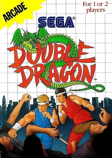 Double Dragon Sega Master System Box Art