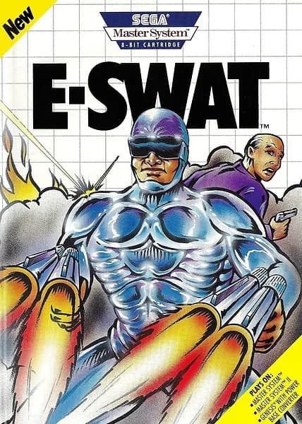 E-SWAT Sega Master System Box Art