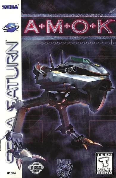 Amok Sega Saturn Box Art