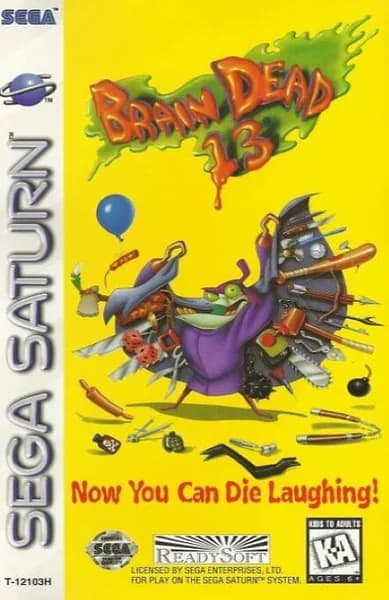 Brain Dead 13 Sega Saturn Box Art