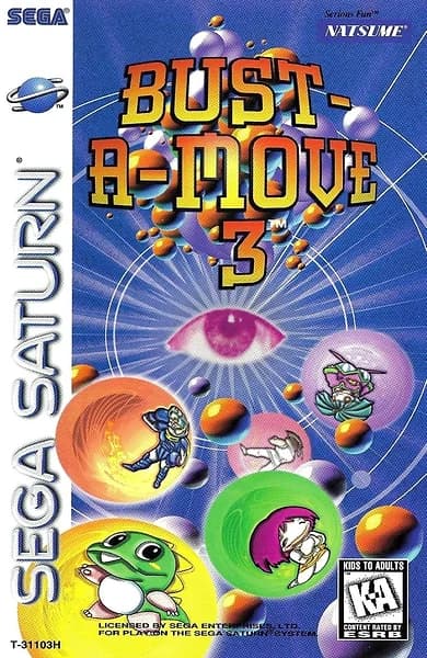 Bust-A-Move 3 Sega Saturn Box Art