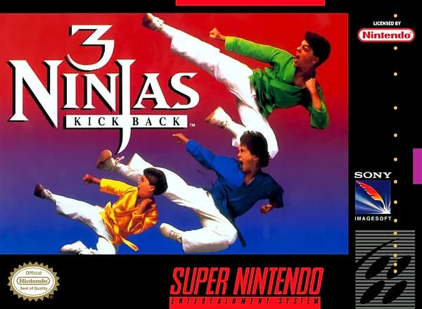 3 Ninjas Kick Back Super Nintendo Box Art