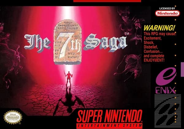 7th Saga Super Nintendo Box Art
