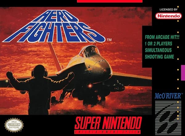 Aero Fighters Super Nintendo Box Art