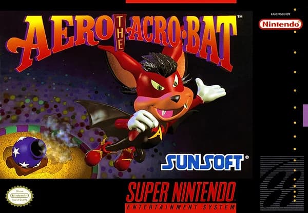 Aero the Acro-Bat Super Nintendo Box Art