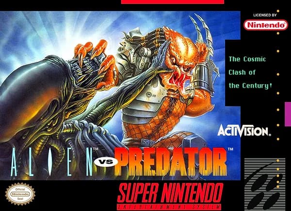 Alien vs. Predator Super Nintendo Box Art