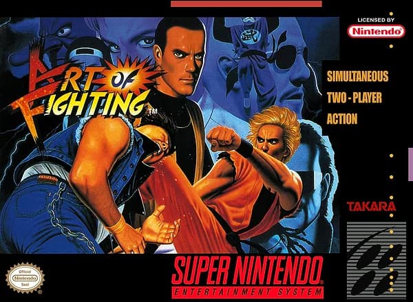 Art of Fighting Super Nintendo Box Art