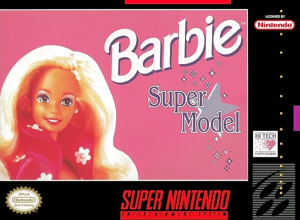 Barbie: Super Model Super Nintendo Box Art