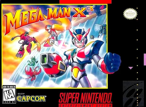 MegaMan X3 box art