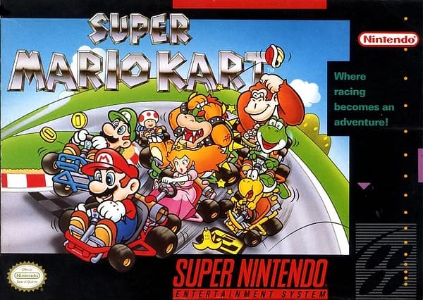 Super Mario Kart Box Art