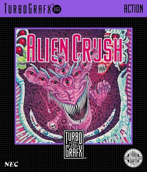 Alien Crush TurboGrafx-16 Box Art