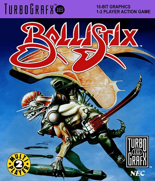 Ballistix TurboGrafx-16 Box Art