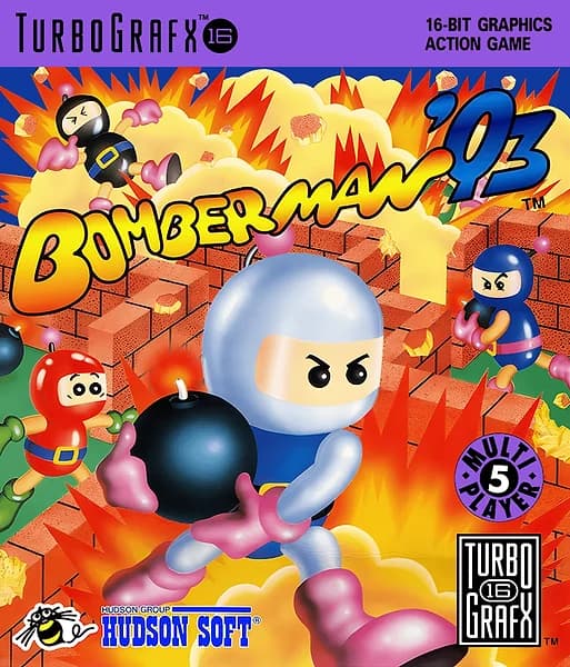 Bomberman '93 TurboGrafx-16 Box Art