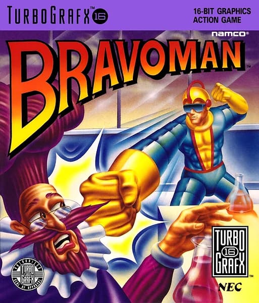 Bravoman TurboGrafx-16 Box Art