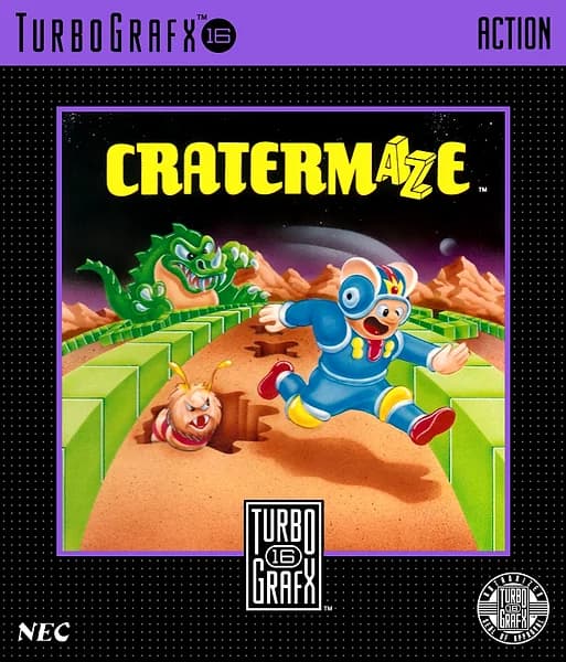 Cratermaze TurboGrafx-16 Box Art