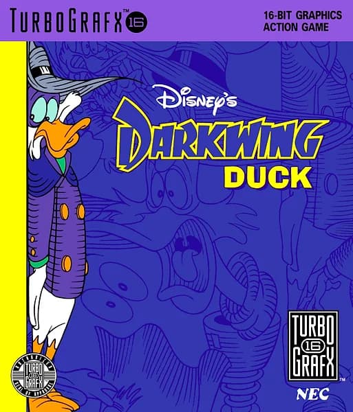Darkwing Duck TurboGrafx-16 Box Art