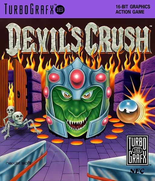Devil's Crush TurboGrafx-16 Box Art