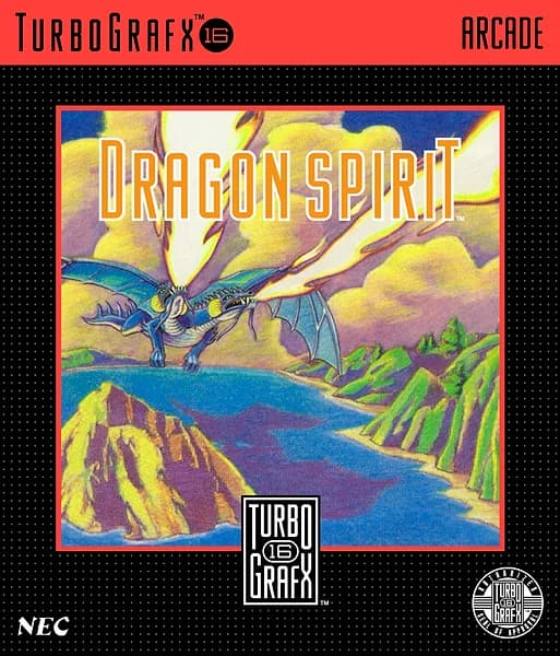 Dragon Spirit TurboGrafx-16 Box Art