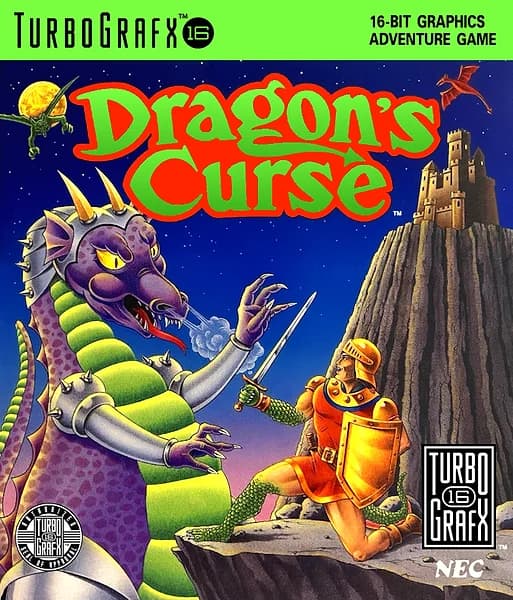 Dragon's Curse TurboGrafx-16 Box Art