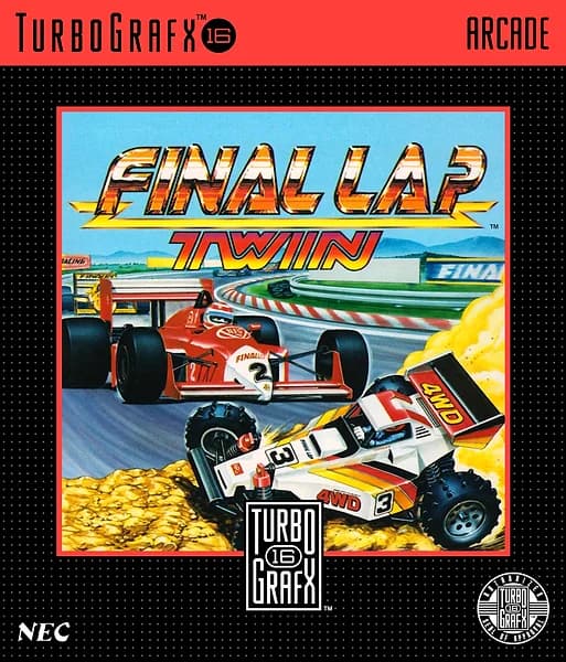 Final Lap Twin TurboGrafx-16 Box Art