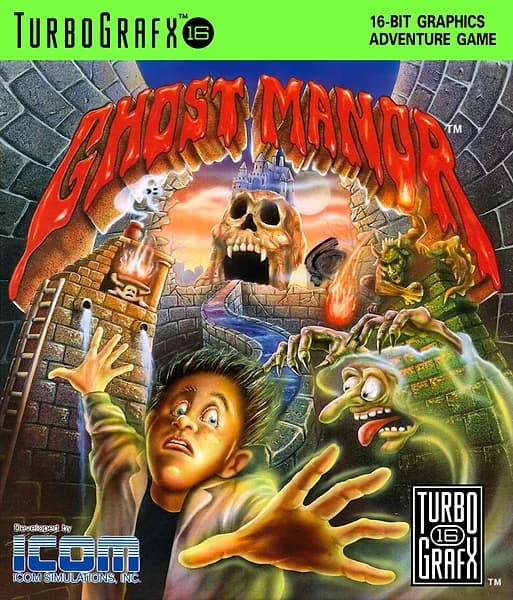 Ghost Manor TurboGrafx-16 Box Art