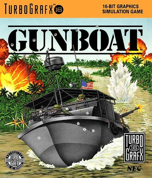 Gunboat TurboGrafx-16 Box Art