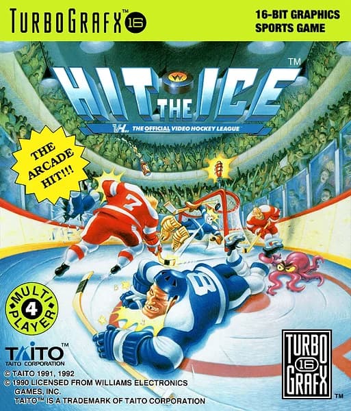 Hit the Ice TurboGrafx-16 Box Art