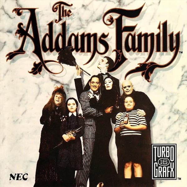 Addams Family TurboGrafx CD Box Art
