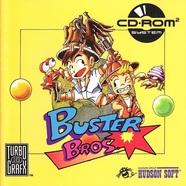 Buster Bros. TurboGrafx CD Box Art