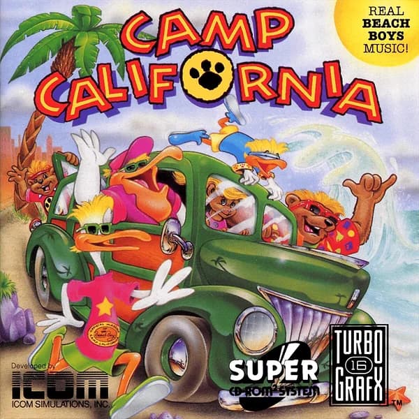 Camp California TurboGrafx CD Box Art