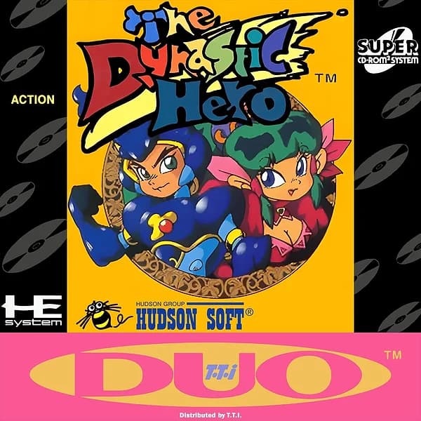 Dynastic Hero TurboGrafx CD Box Art