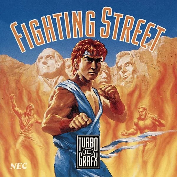 Fighting Street TurboGrafx CD Box Art