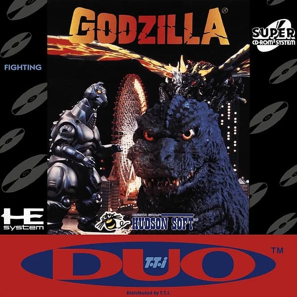 Godzilla TurboGrafx CD Box Art