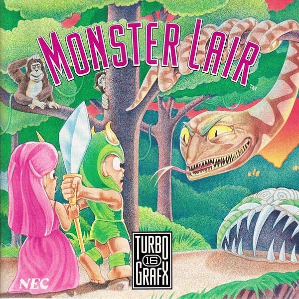 Monster Lair TurboGrafx CD Box Art